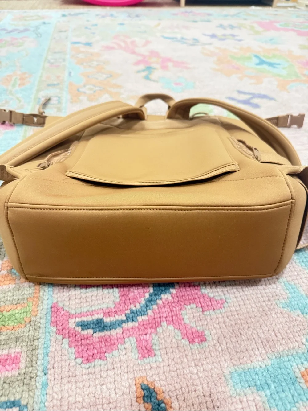 Dagne Dover Indi Large Diaper Tan Backpack - Sleek Everyday Bag